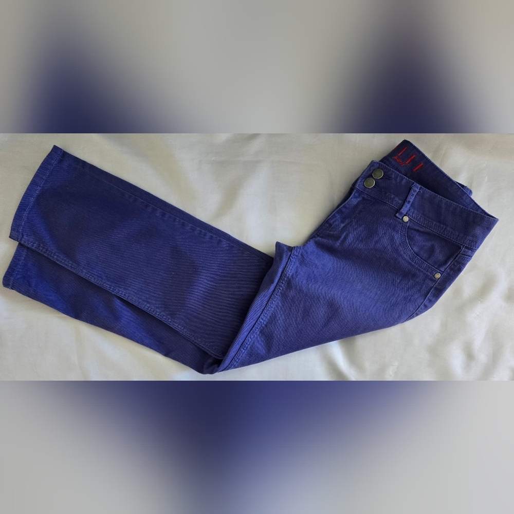 Elle Paris Jeans Sz 4 Violet Straight Leg Low Rise Euc